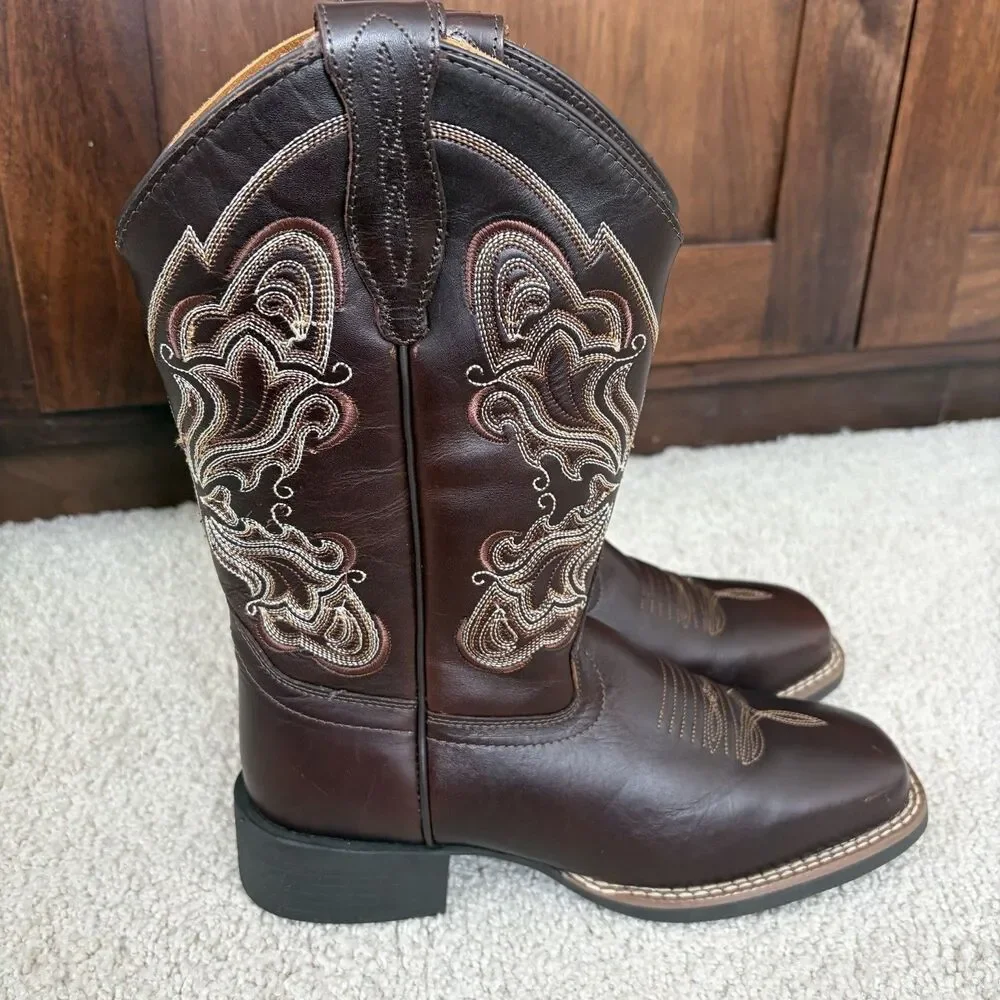 NWOT Shyanne Solstice Women’s Flynn Western Boots Brown Leather Sz 7 Cowboy
